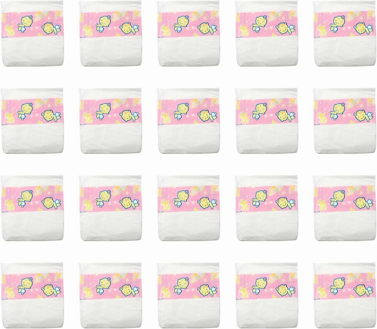CHAREX Reborn Baby Doll Diapers - 20 Pieces Pack Newborn Diapers, Doll Accessories for 18-24 Inch Reborn Dolls