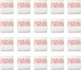 CHAREX Reborn Baby Doll Diapers - 20 Pieces Pack Newborn Diapers, Doll Accessories for 18-24 Inch Reborn Dolls