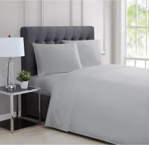 Charisma 310TC Sateen Grey Twin 3 Piece Sheet Set