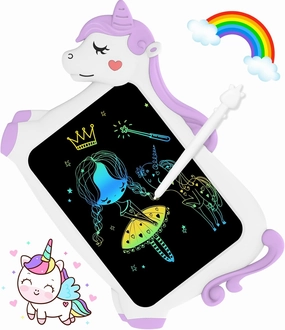 CHEERFUN LCD Writing Tablet for Kids Toys 10'' Toddler Unicorns Toys Gifts for Girls Age 3-8 Erasable Doodle Board Mess Free Drawing Pad Birthday Gift Ideas Christmas Stockings Easter Basket Stuffers