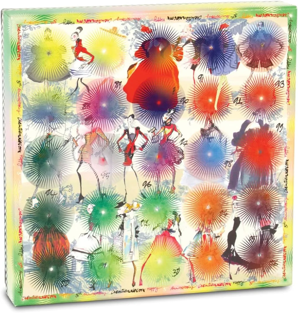 Christian Lacroix Heritage Collection Photocall Double Sided 500 Piece Jigsaw Puzzle from Galison - 20" x 20" Jigsaw Puzzle with Iconic Design, Thick & Sturdy Pieces, Unique Gift Idea