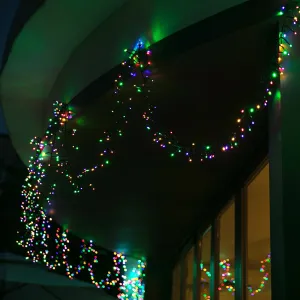 Christmas Motif LED Cluster Lights 2000 Bulbs Multi Colour Stockholm Outdoor