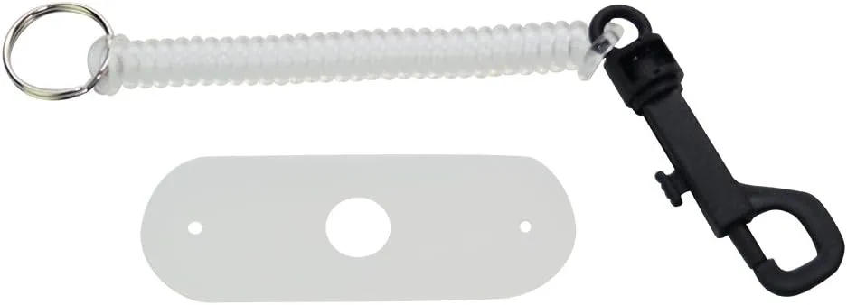 ChuBuddy Springz Chew Holder Clear Ice with Natural Strap| for Sensory, Autism, ADHD, Ages 3 