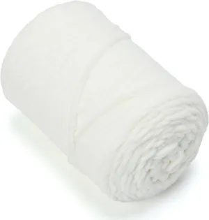 Chunky Chenille Yarn for Knitting/Crochet Baby Blanket Fancy Yarn for Amigurumi #6 Super Bulky Extra Thick Soft Fluffy Big Yarn Hat Scarf Christmas Decor Beginner Friendly,0.66lb,Cream