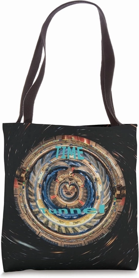 circular time tunnel, travel through the frontiers of space Tote Bag