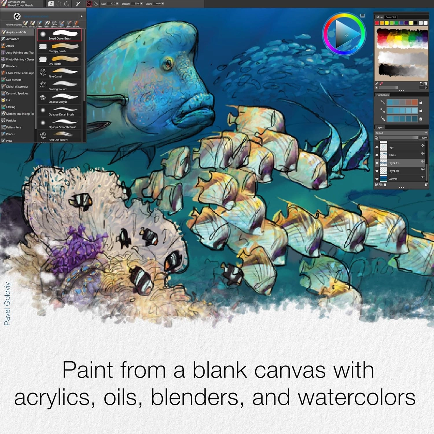 Corel Painter Essentials 8 | Beginner Digital Painting Software | Drawing & Photo Art [PC/Mac Key Card]