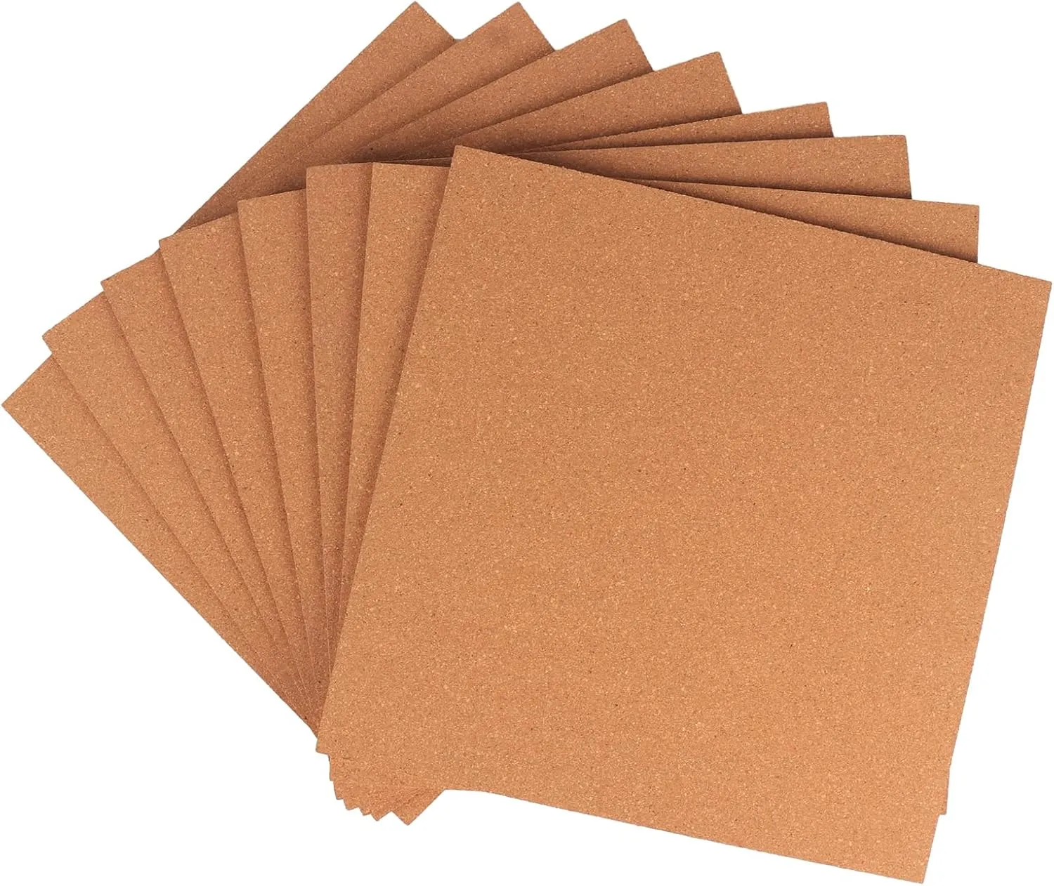 Corksidol Cork Board Tiles, 12" X 12" X 1/4",Corkboard, Premium Natural Cork for Bulletin Board, Mini Wall, 72 Self Adhesive Squares Included,8 Pack