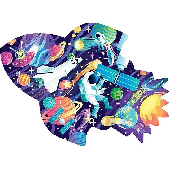 Cosmic Space Mission Shiny Shaped Puzzle