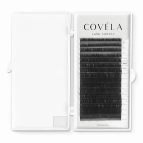 Covéla Lash Tray | 0.07 CC 11mm Single Length Eyelash Extension Tray - Beautiful Eyelashes - Professional Lash Extensions - Superior Synthetic Mink Individual Lashes On Clean Strips - Beauty Storage Trays | Semi Gloss Lash Tray