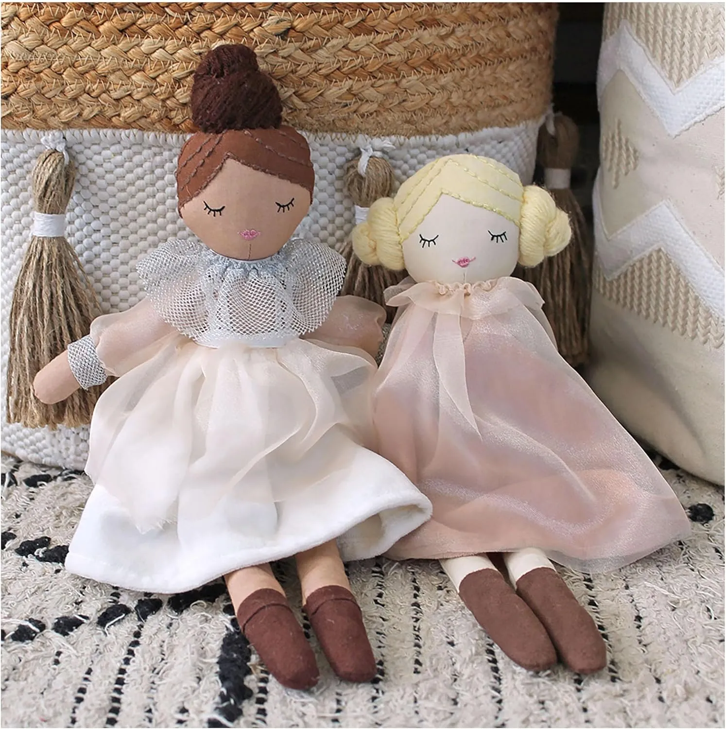 Crane Baby Toys for Boys and Girls, Comforting Plush Baby Doll, Josephine