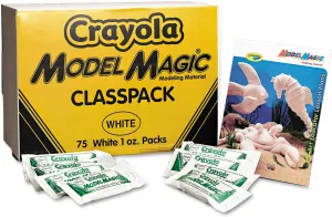 Crayola 236001 Model Magic Modeling Compound, 1 oz each packet, White, 6 lbs. 13 oz