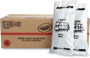 Crayola Model Magic Modeling Compound, 8 oz, White, 6 lbs.