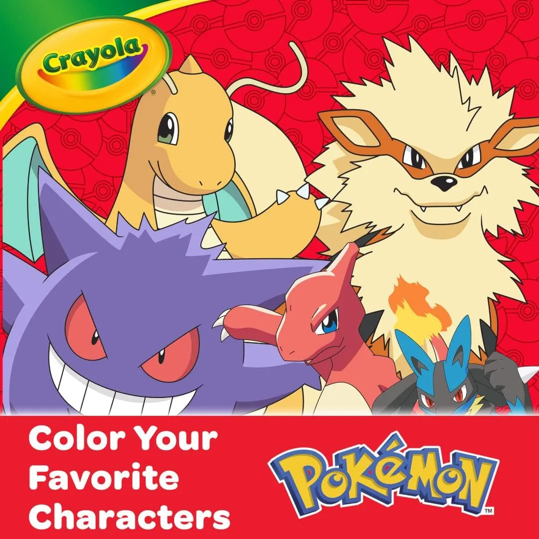 Crayola Pokémon Imagination Art Set (115pcs), Kids Art Kit, Coloring Supplies, Pokemon Toys, Pokemon Gift for Boys & Girls, Ages 5 