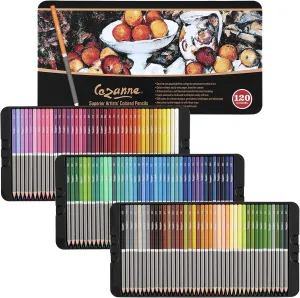 Creative Mark Cezanne Premium Colored Pencils MultiColor Set of 120 - Highly-Pigmented Drawing Pencils - Coloring Pencils for Drawing, Blending, Coloring, and More