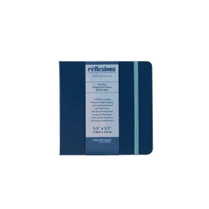 Creative Mark Hard Leather Bound Field Sketch Book [48 Pages - 5.5 x 5.5] with Elastic Strap, Ideal for Artist, Micro Perforated White Papers, Perfect for Dry Media and Drawing