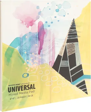 Creative Mark Mixed Media Sketchbook [Pack of 15-8x8"] - Universal Multimedia Paper Pad for Drawing, Painting, and Designs - Perfect for Watercolor, Acrylic, Oil Paint