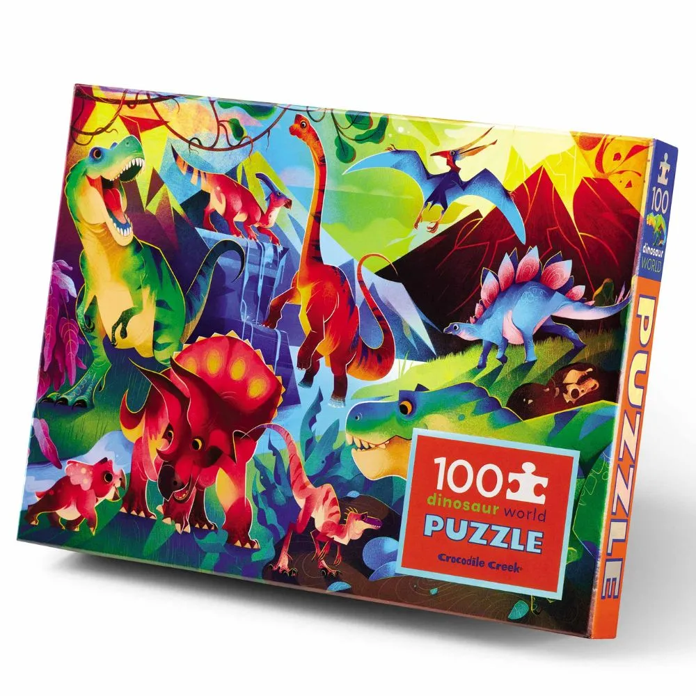 CROCODILE CREEK DINOSAUR WORLD HOLOGRAPHIC 100 PC