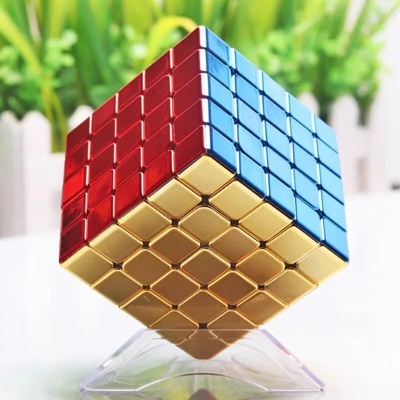 cuberspeed ShengShou Legend 5x5 Metallic Shiny Speed Cube Metallic 5x5x5 Magic Cube Puzzle