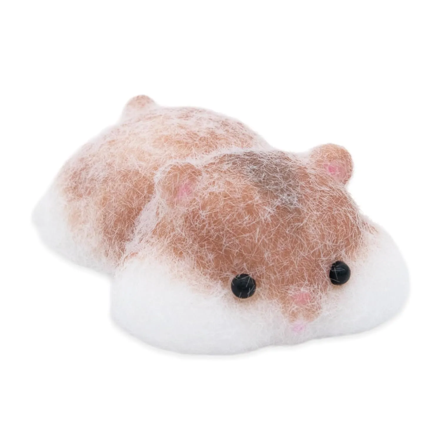 Cushy Brown Hamster Squishy Toy Silicone Handmade Tabasquishy Stress Relief Plaything Perfect for Birthday Gifts