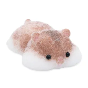 Cushy Brown Hamster Squishy Toy Silicone Handmade Tabasquishy Stress Relief Plaything Perfect for Birthday Gifts
