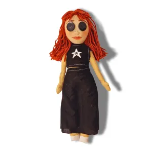 Custom Button Eye Doll Personalized to Look Like You, Handmade Rag Doll Gift for Her, Look-Alike Plush Mini-Me Figurine for Coraline Fans, Portrait Doll from Photo