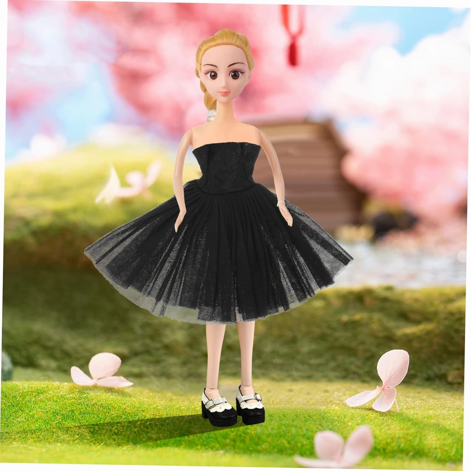Decorative Doll Ballet Skirt Wear Resistant Dress for Dolls Reusable Costume for DIY Play Day Birthdays and Holiday Parties