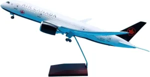 Die-cast Aircraft Model 1 130 Alloy Model for Boeing B787 Air Canada Scale Model 43 Cm with Wheels and LED Lights Airplane Model kit