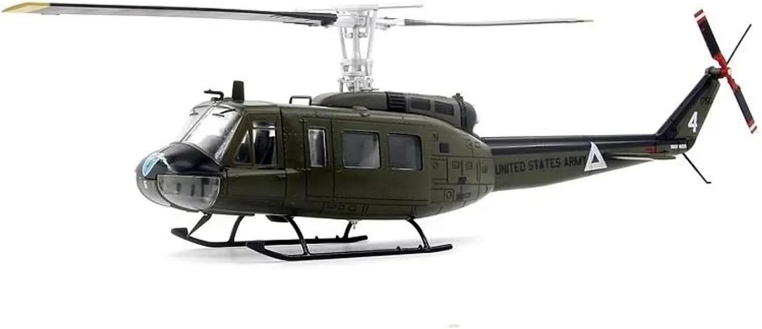 Diecast 1:48 Scale for UH-1 Helicopter Military Combat Alloy Aircraft Model Toy Gift Collection Display