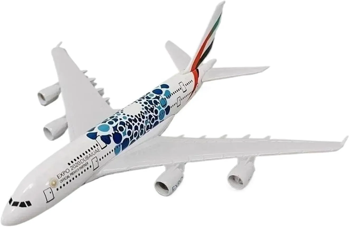 Diecast Plane Model 1:400 for A380 Alloy Diecast Aircraft Model Static Simulation Desktop Decorations