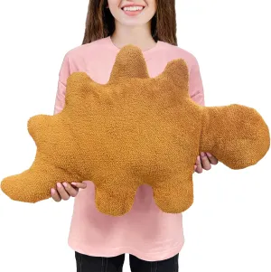 Dino Nugget Pillow Large, Funny Chicken Nugget Plushie Birthday Gift, Dino Decorative Throw Pillow for Kids Room Decor, Dinosaur Stuffed Animal Idea Birthday Gift for Teens Kids and Adult