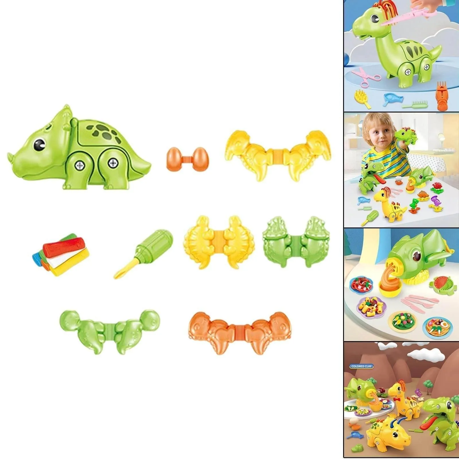 Dinosaur Clay Modeling Set - Educational Creative Toy