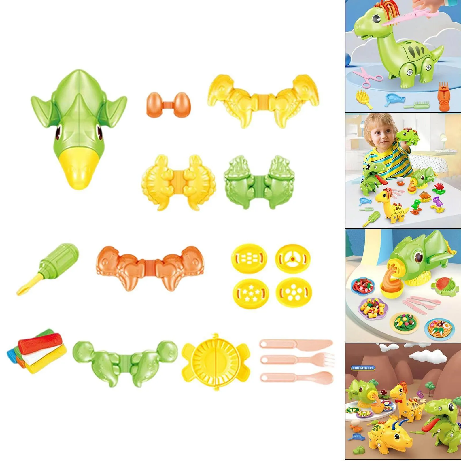 Dinosaur Clay Modeling Set - Educational Creative Toy