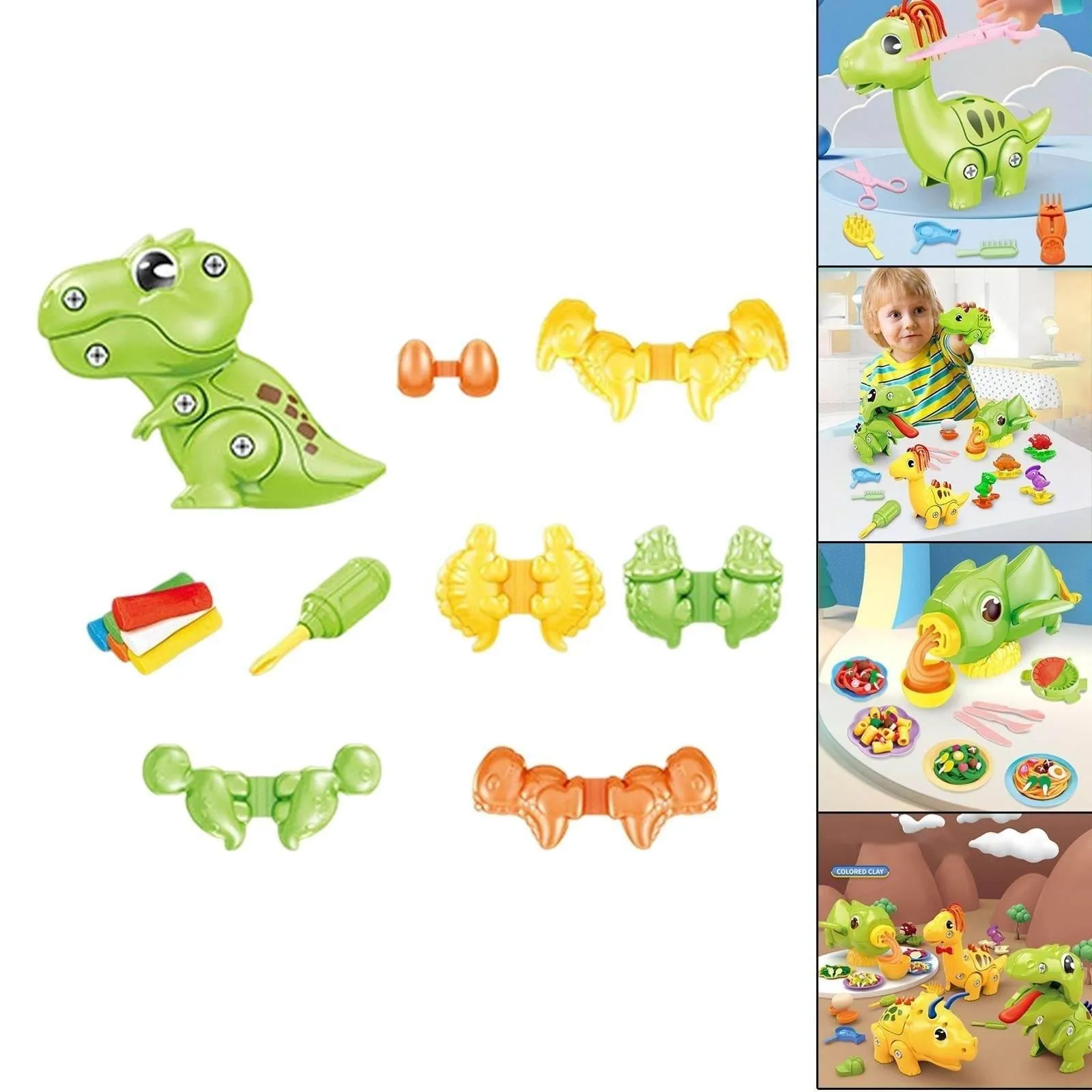 Dinosaur Clay Modeling Set - Educational Creative Toy