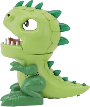 Dinosaur Teeth Game, Sound Effect Hand Eye Coordination Funny Dinosaur Finger Bite Toy Interactive for Kids for Party (Green)