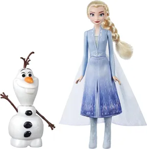 Disney Frozen Talk and Glow Olaf and Elsa Dolls, Remote Control Elsa Activates Talking, Dancing, Glowing Olaf, Inspired 2 Movie - Toy for Kids Ages 3 and Up
