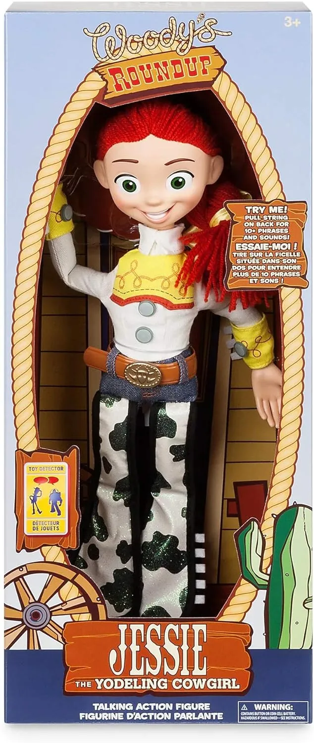 Disney Store Official Jessie Interactive Talking Action Figure from Toy Story, Features Sounds and Phrases from The Movies, Interacts with Other Figures and Toys