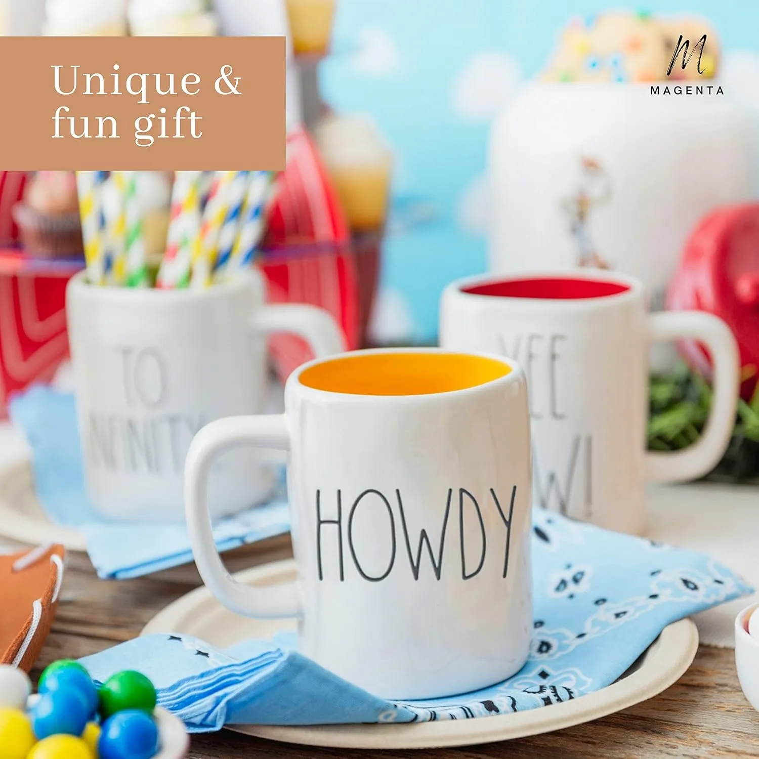 Disney Toy Story x Rae Dunn "Howdy" Ceramic Coffee Mug