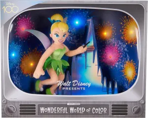 Disney100 Years of Wonder Walt Disney Presents “Wonderful World of Color” Tinker Bell Collectible Plush Stuffed Doll, Kids Toys for Ages 5 Up, Amazon Exclusive by Just Play