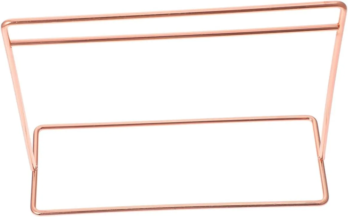Doll Clothes Hanger Rack Simple Beautiful Iron Dollhouse Accessory for Clothes Storage Double Design for Easy Organization Model Houses Finish