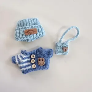 Doll Clothes Outfits for 17cm Labubu Dolls Accessories Suspenders Pants Replacement 3 Set No Doll