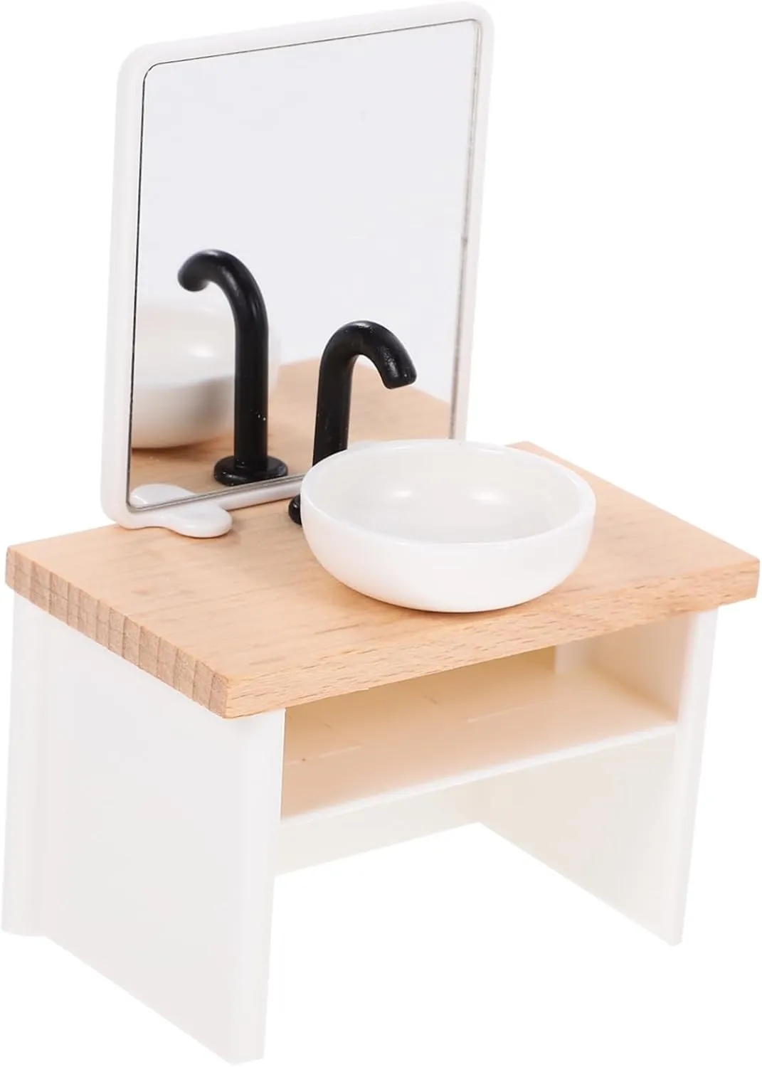 Doll House Miniature Bathroom Sink Compact Hand Washing Basin for Decor Chic Scale Furniture Accessory for Projects and Dollhouse Scenes