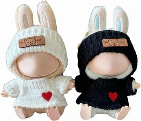 Doll Clothes Outfits for 17cm Labubu Dolls Accessories Suspenders Pants Replacement 2 Set No Doll