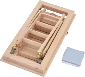 Dollhouse Wooden Folding Stairs, Miniature Stairs for 1:12 Doll House, Installation, Excellent Quality Birch Material, Vivid Image for Scene Decoration, Promotes Child Role Playi