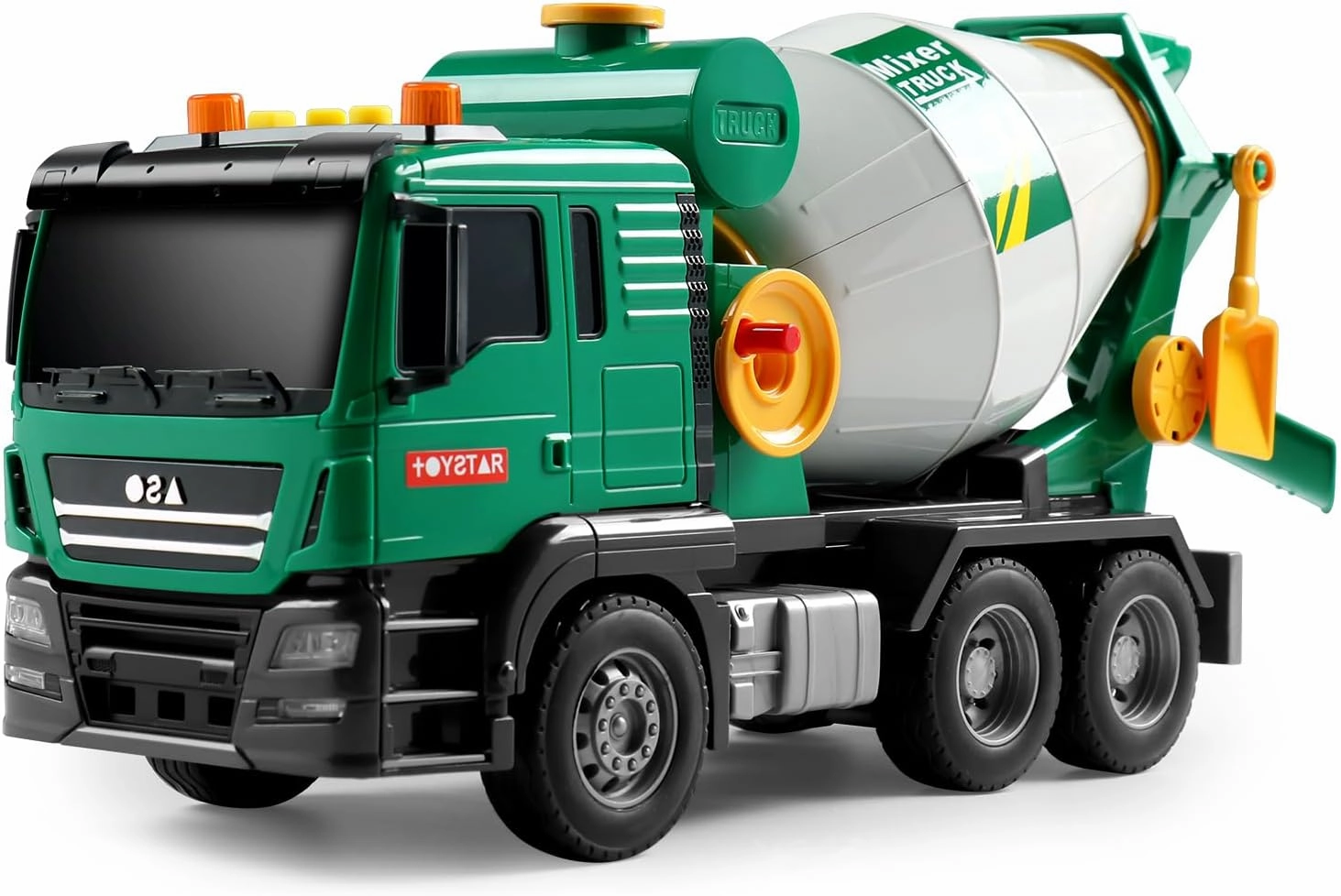 Dwi Dowellin Cement Mixer Truck Toy with Lights & Sounds - Big Trucks for Toddlers 2-4, Kids Construction Toys for Ages 2 3 4 Year Old Boy Birthday Gift