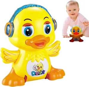 Electric Cartoon Duck Toy, Dancing Duck Toy for Babies | Interactive Musical Toy with LED Lights | Electric Singing & Talking Cartoon Duck for 3  Years | Fun Learning Development Animated Toy