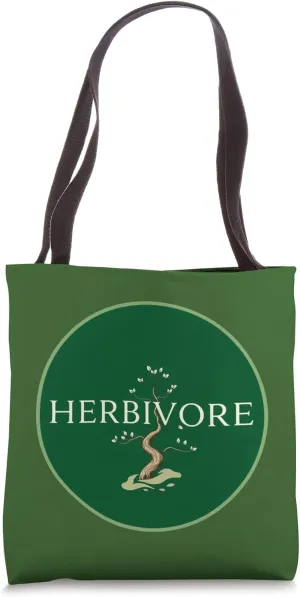 Elegant Herbivore Bonsai Emblem Design Tote Bag