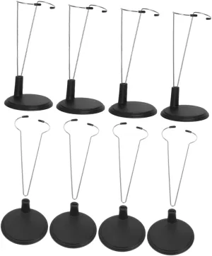 Elegant Miniature Doll Holder 8pcs Action Figure Stands for Lightstick Display Secure and Stable