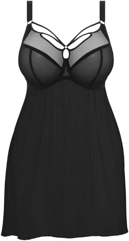 Elomi Women's Plus Size Sachi Underwire Babydoll Chemise