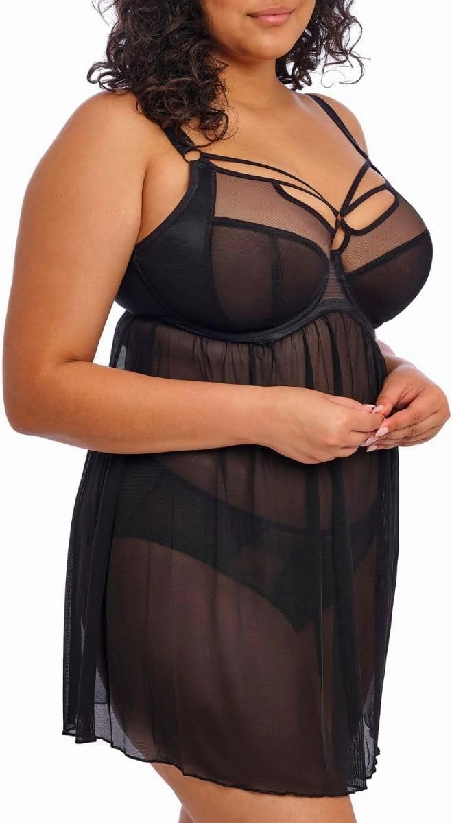 Elomi Women's Plus Size Sachi Underwire Babydoll Chemise