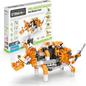 Engino- STEM Toys, Learning About Dinosaurs, Educational Toys for Kids 9 , STEM Projects for Kids, Gifts for Boys & Girls (5 Motorized Models)